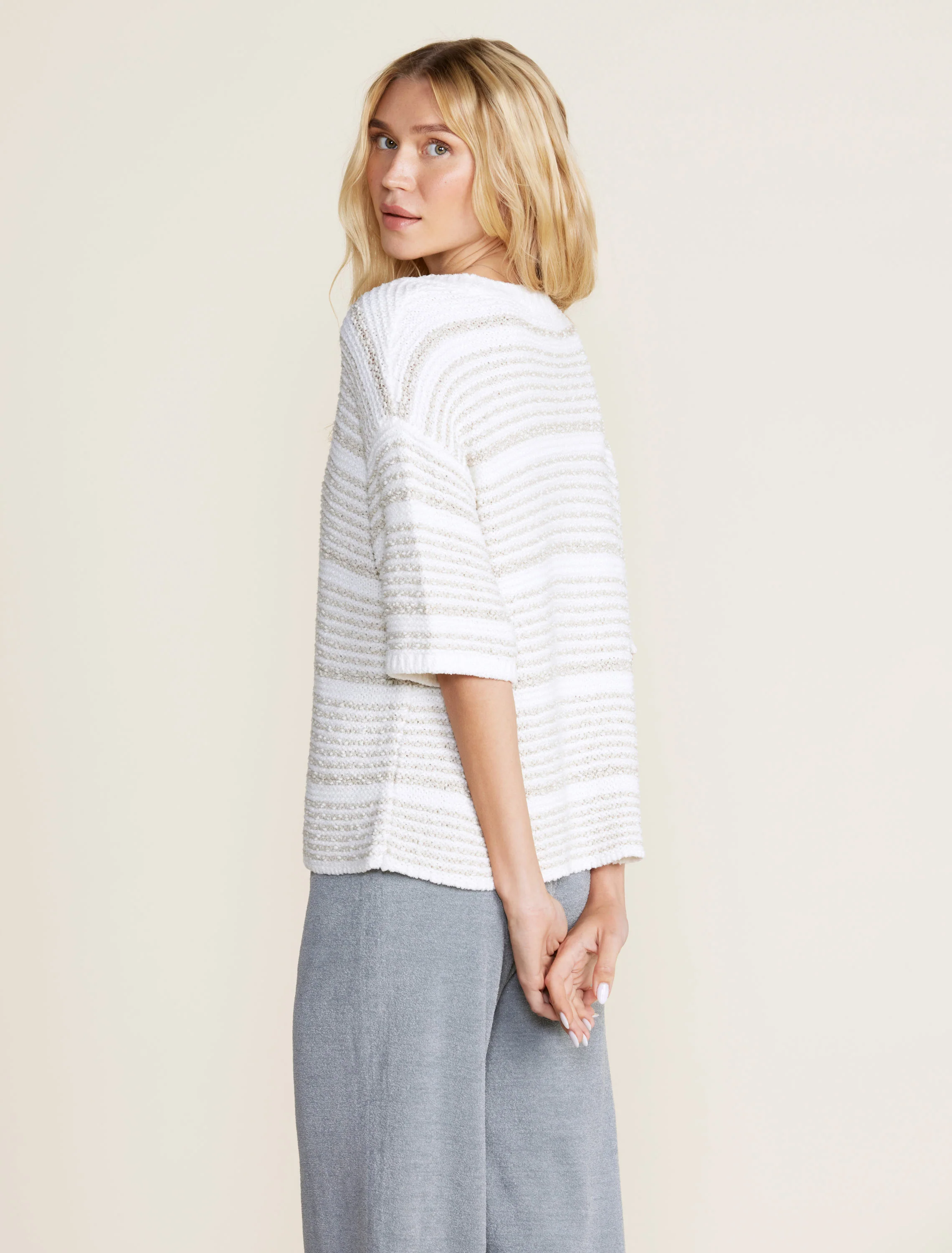 Boucle Striped Pullover - Image 4
