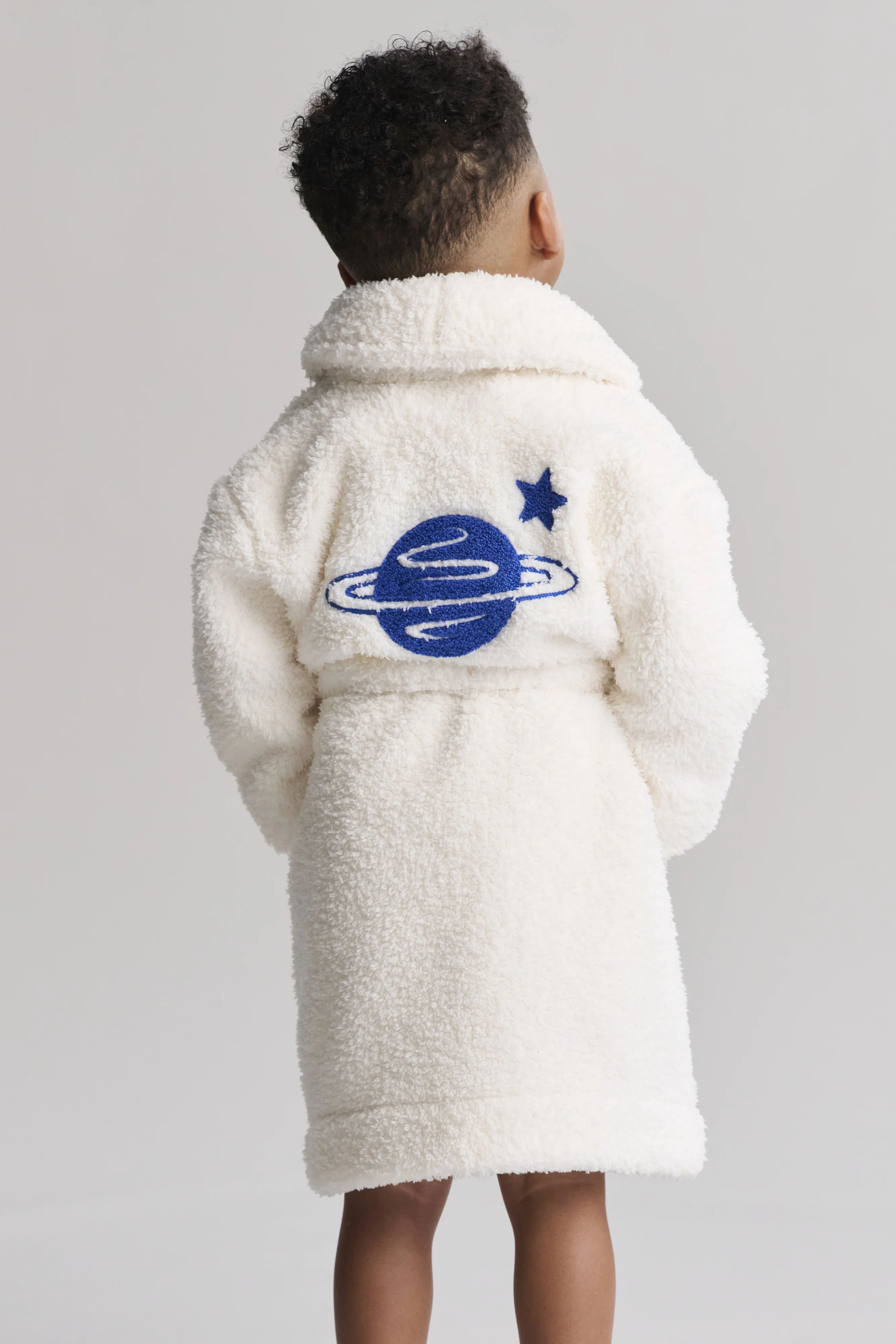 Brushed CozyChic® Toddler Embroidered Planet Robe - Image 3