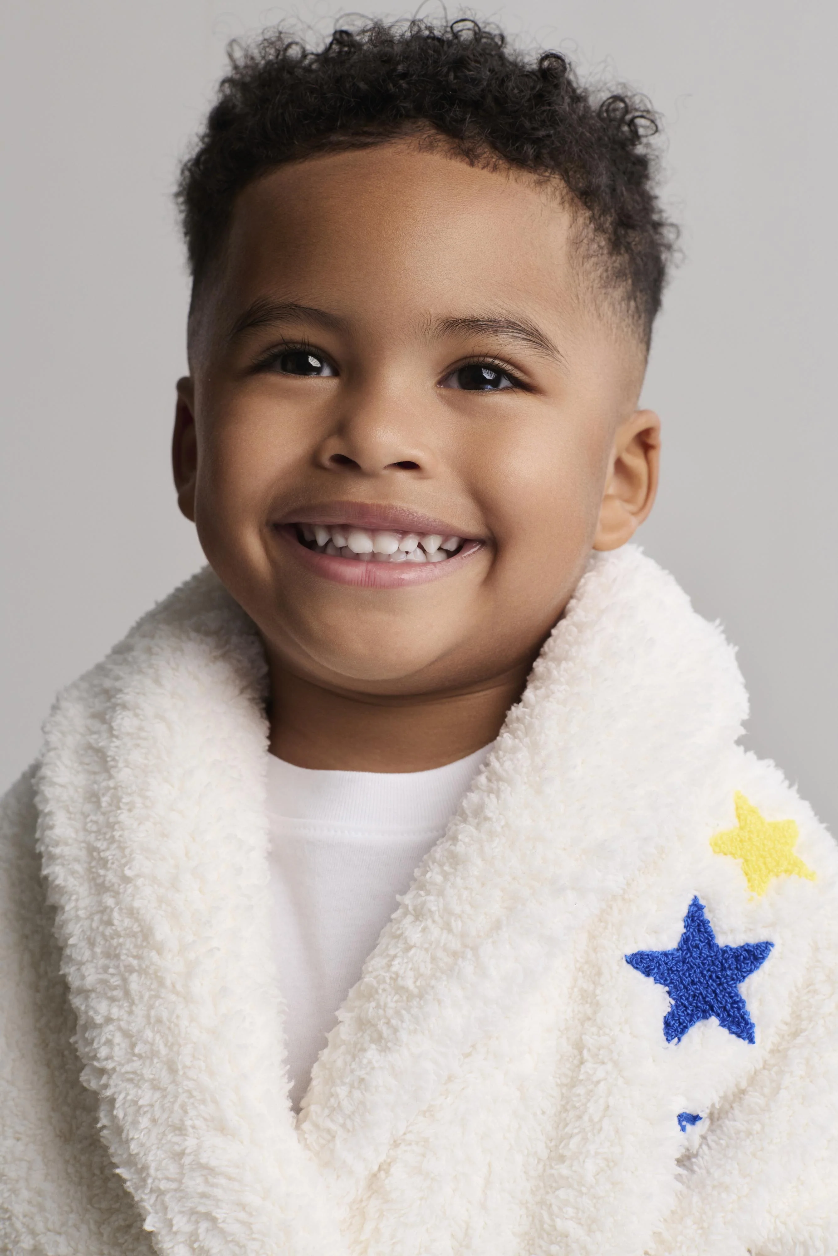 Brushed CozyChic® Toddler Embroidered Planet Robe - Image 4