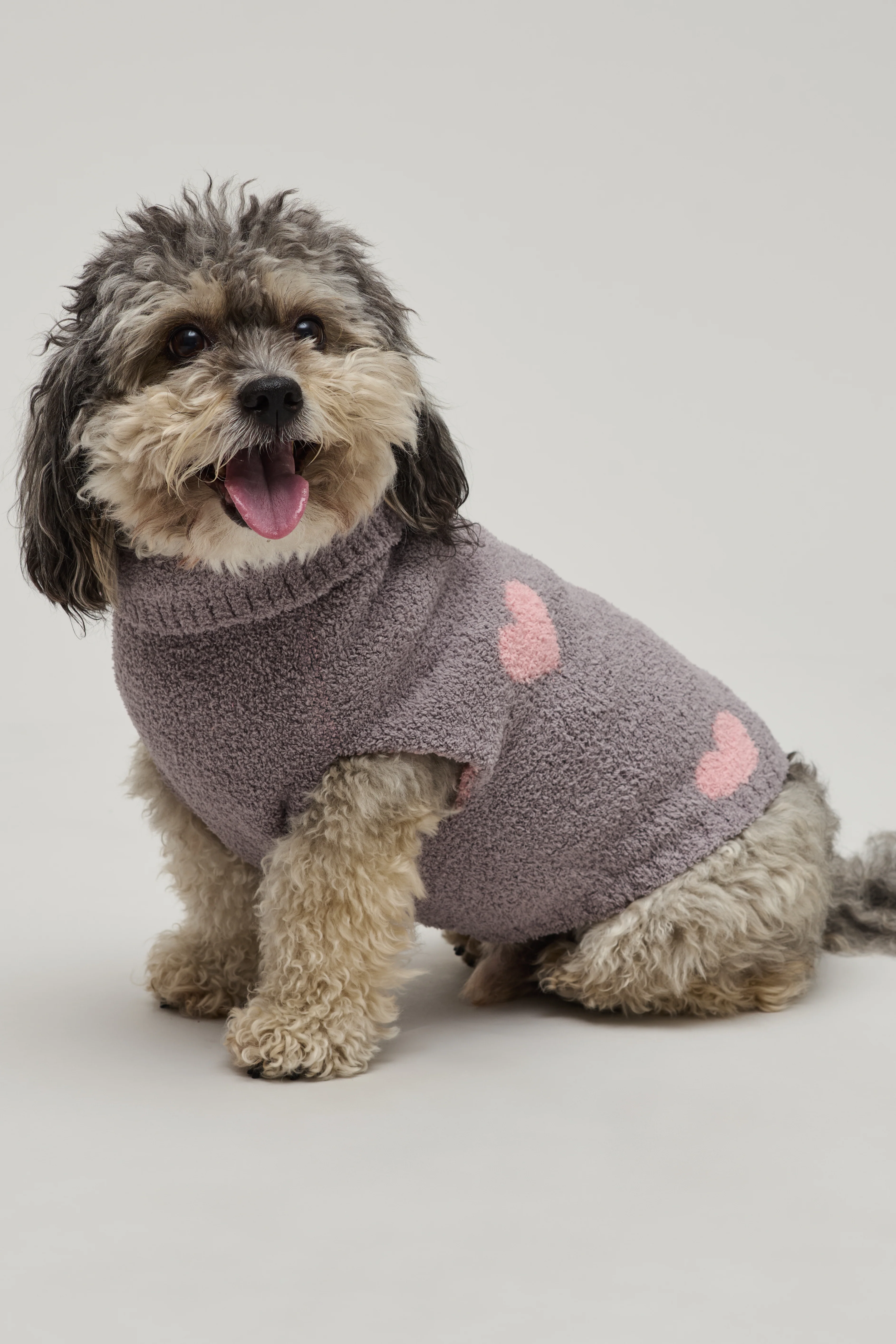 CozyChic® Heart Print Pet Sweater - Image 5