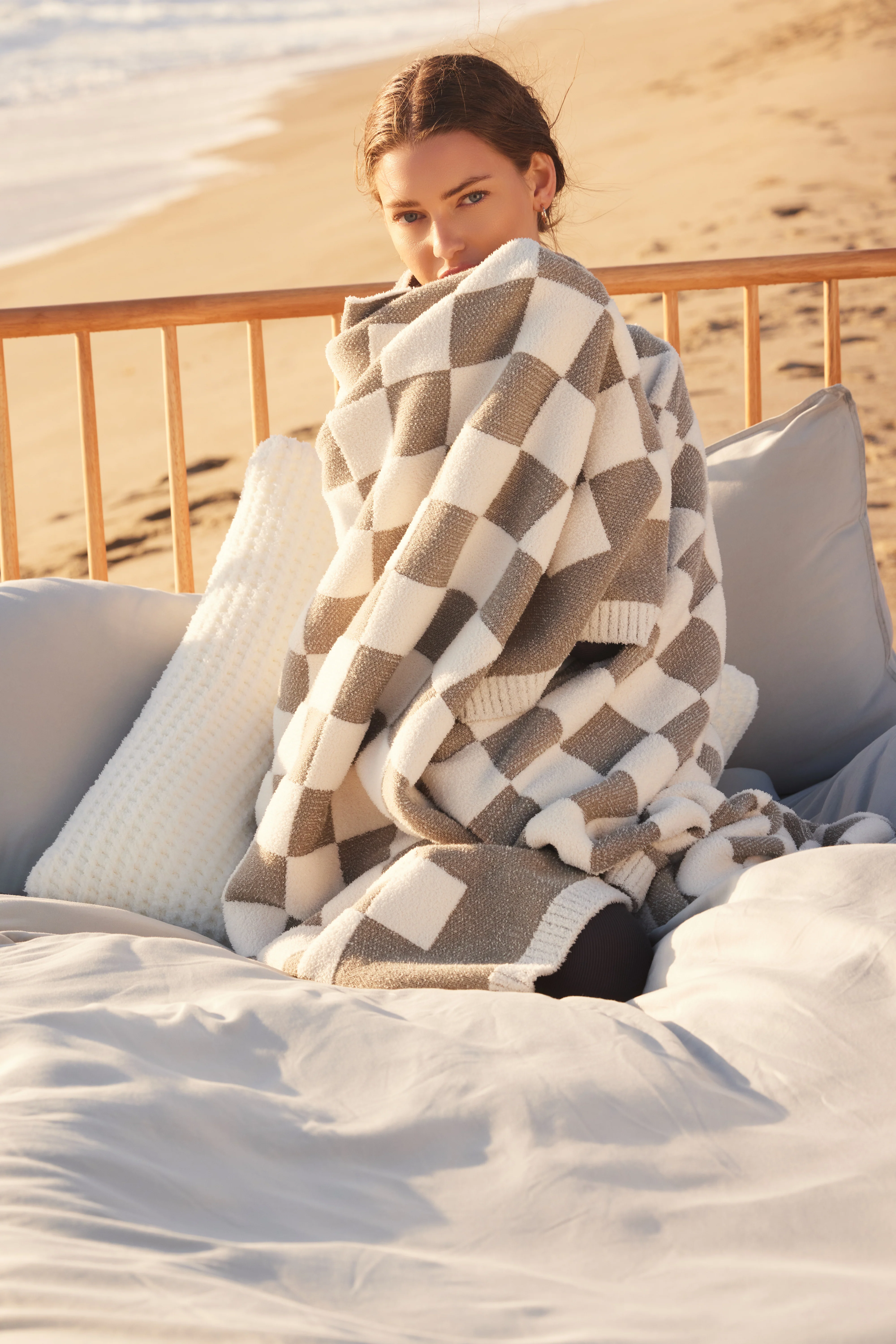 CozyChic® Cotton Checkered Throw - Image 5