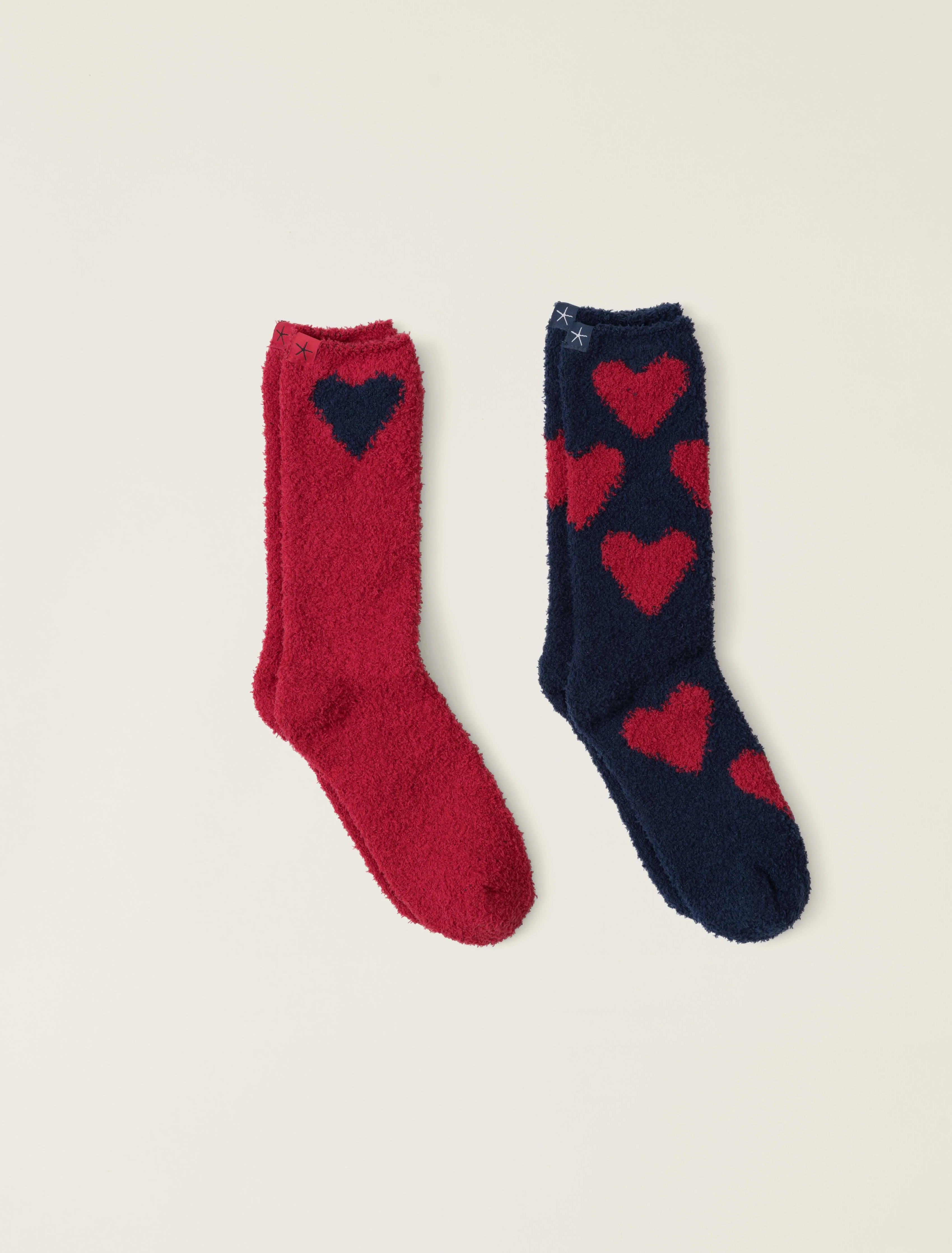 CozyChic® Heart Print Sock Set - Image 4