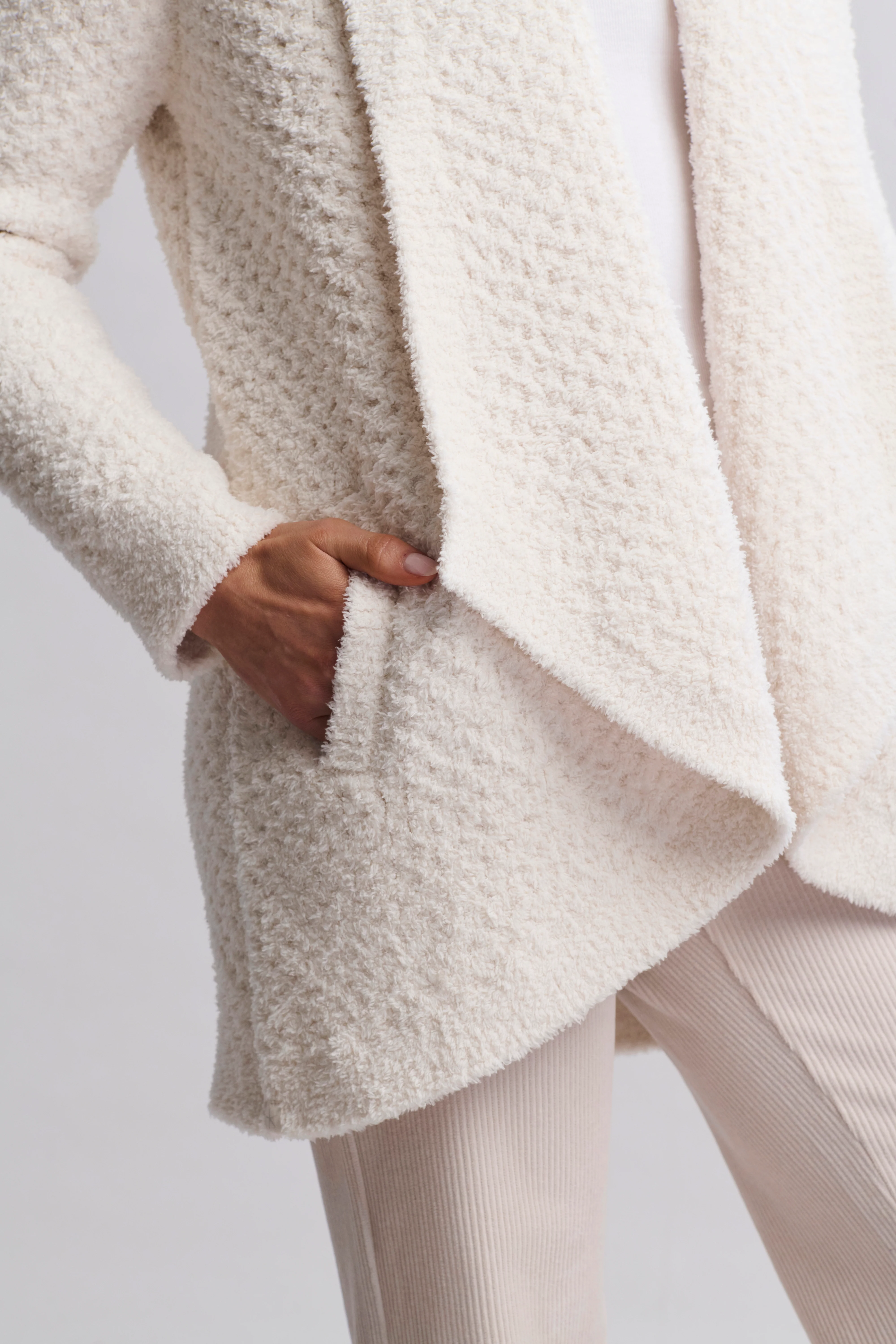 CozyChic® Honeycomb Shawl Cardigan - Image 7