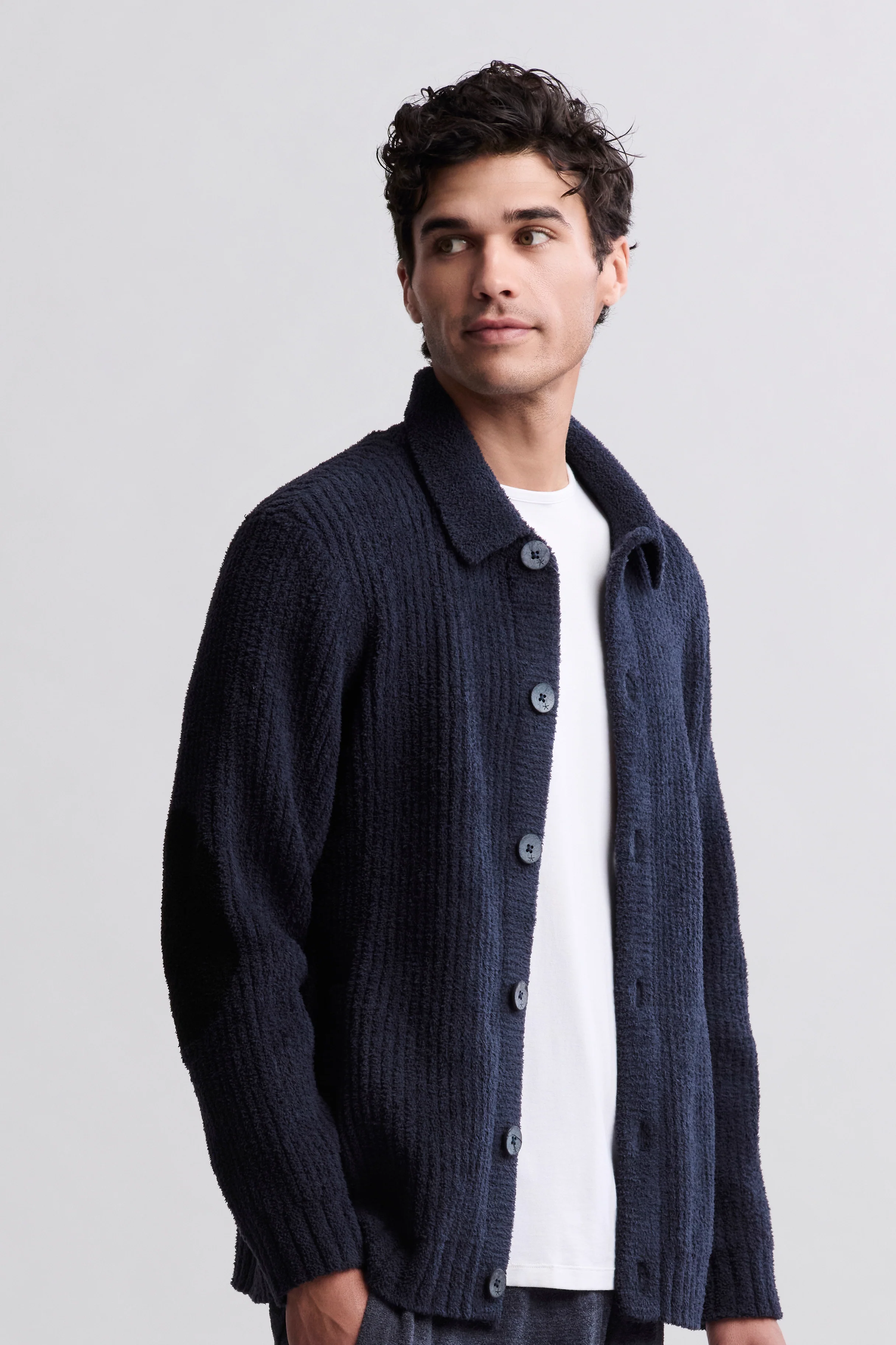 CozyChic® Elbow Patch Cardigan - Image 7