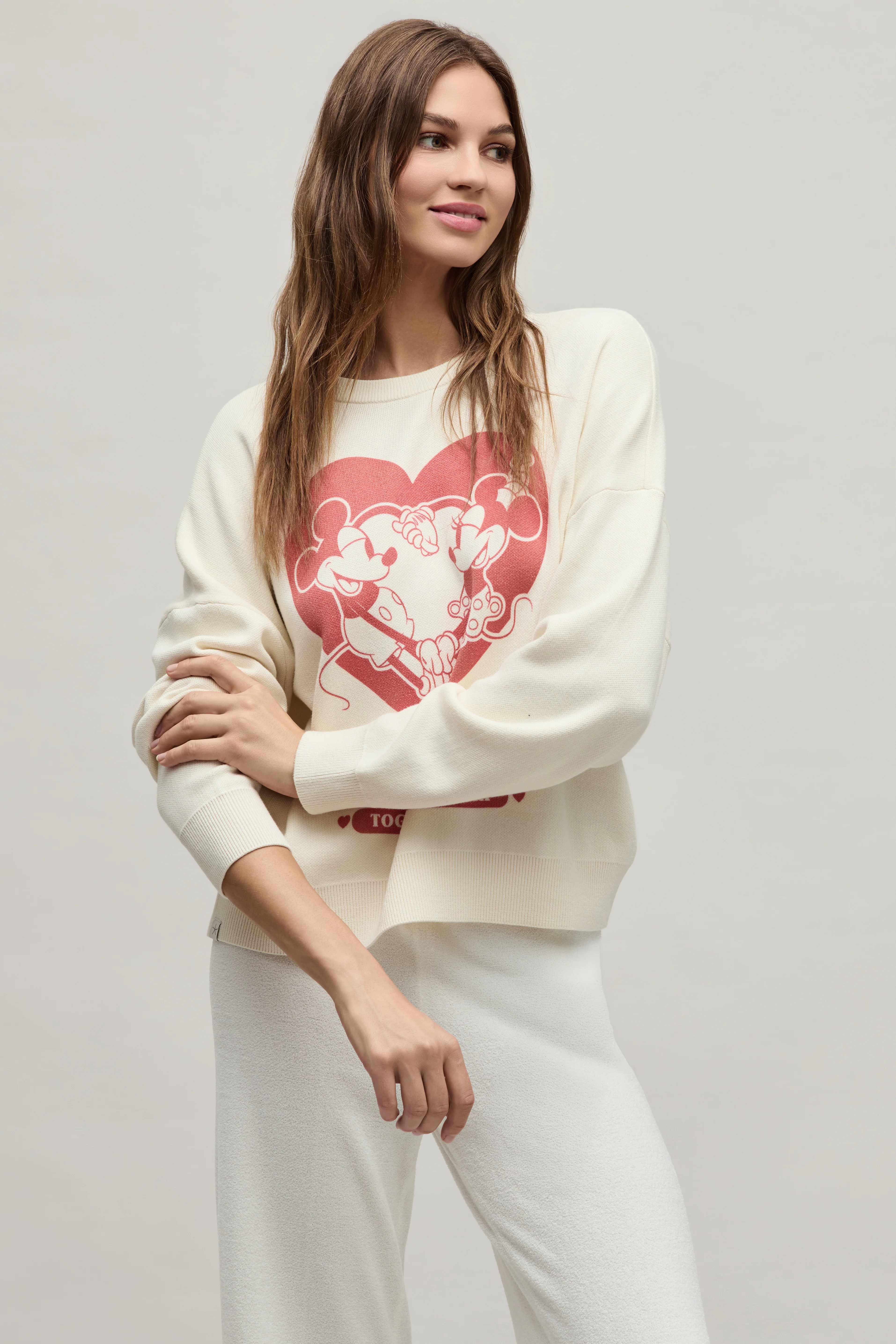 CozyChic Ultra Lite® Cotton Disney Mickey and Minnie Women's Pullover - Image 4