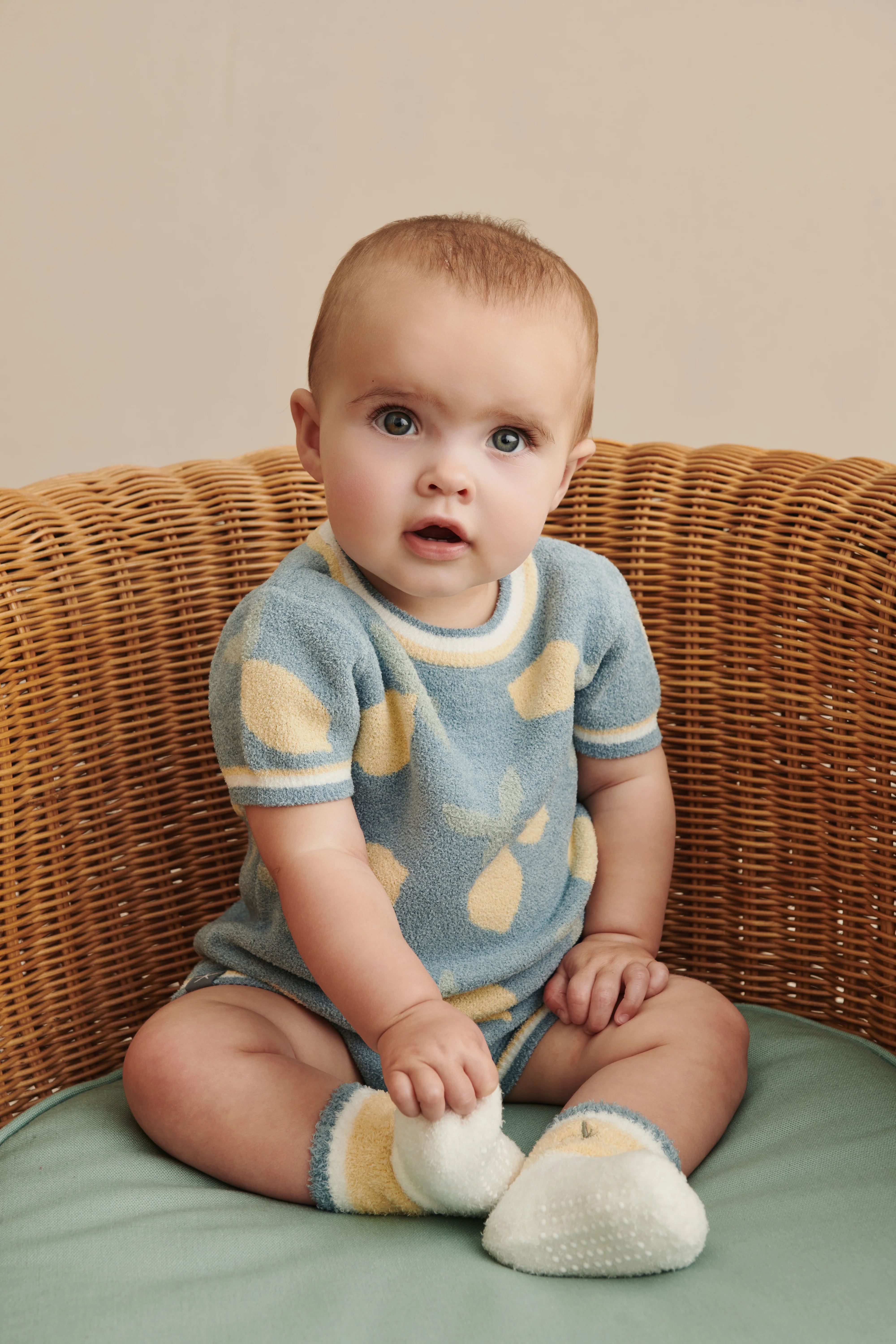 CozyChic Ultra Lite® Baby Lemon Onesie - Image 6