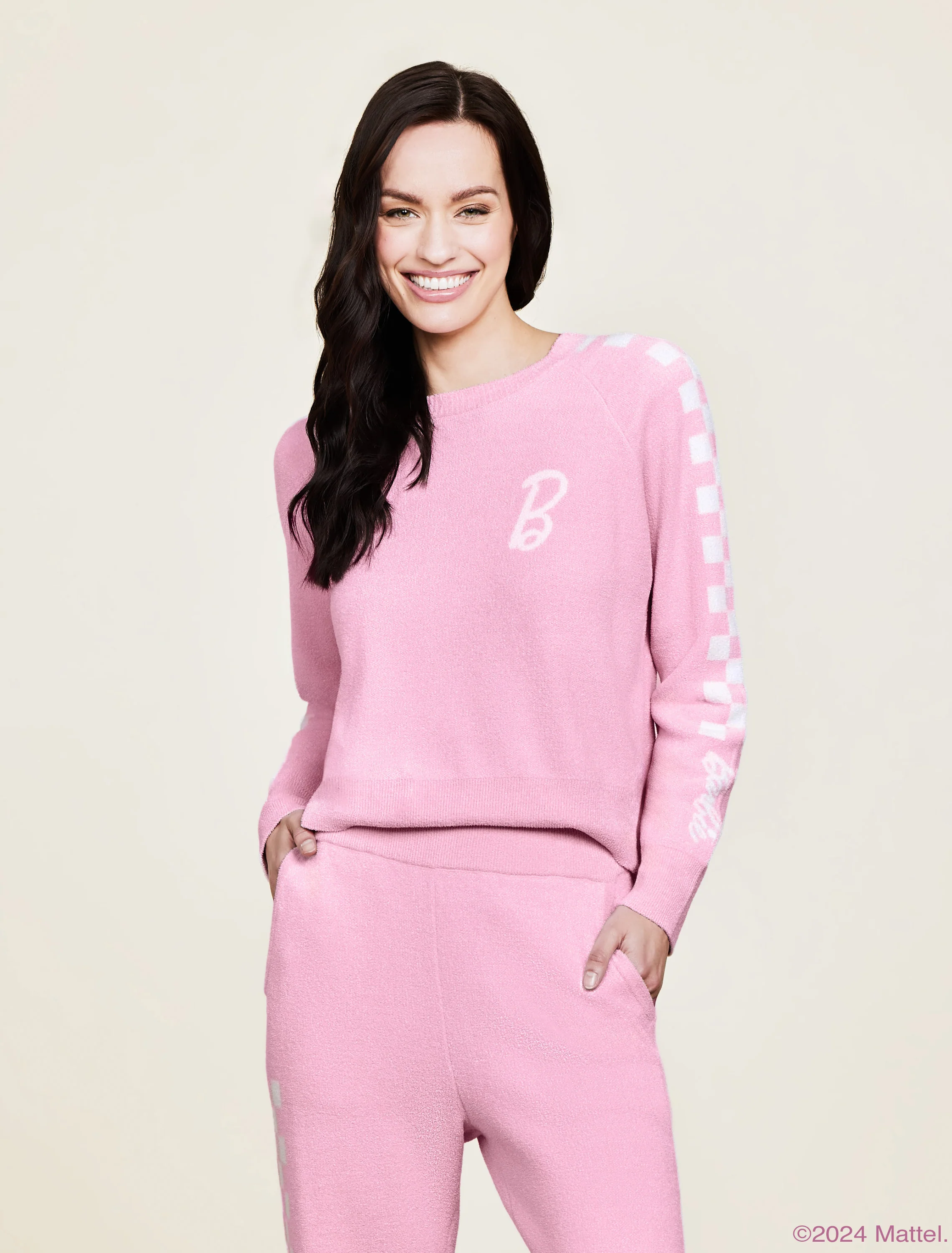 CozyChic Ultra Lite® Checkered Barbie™ Pullover