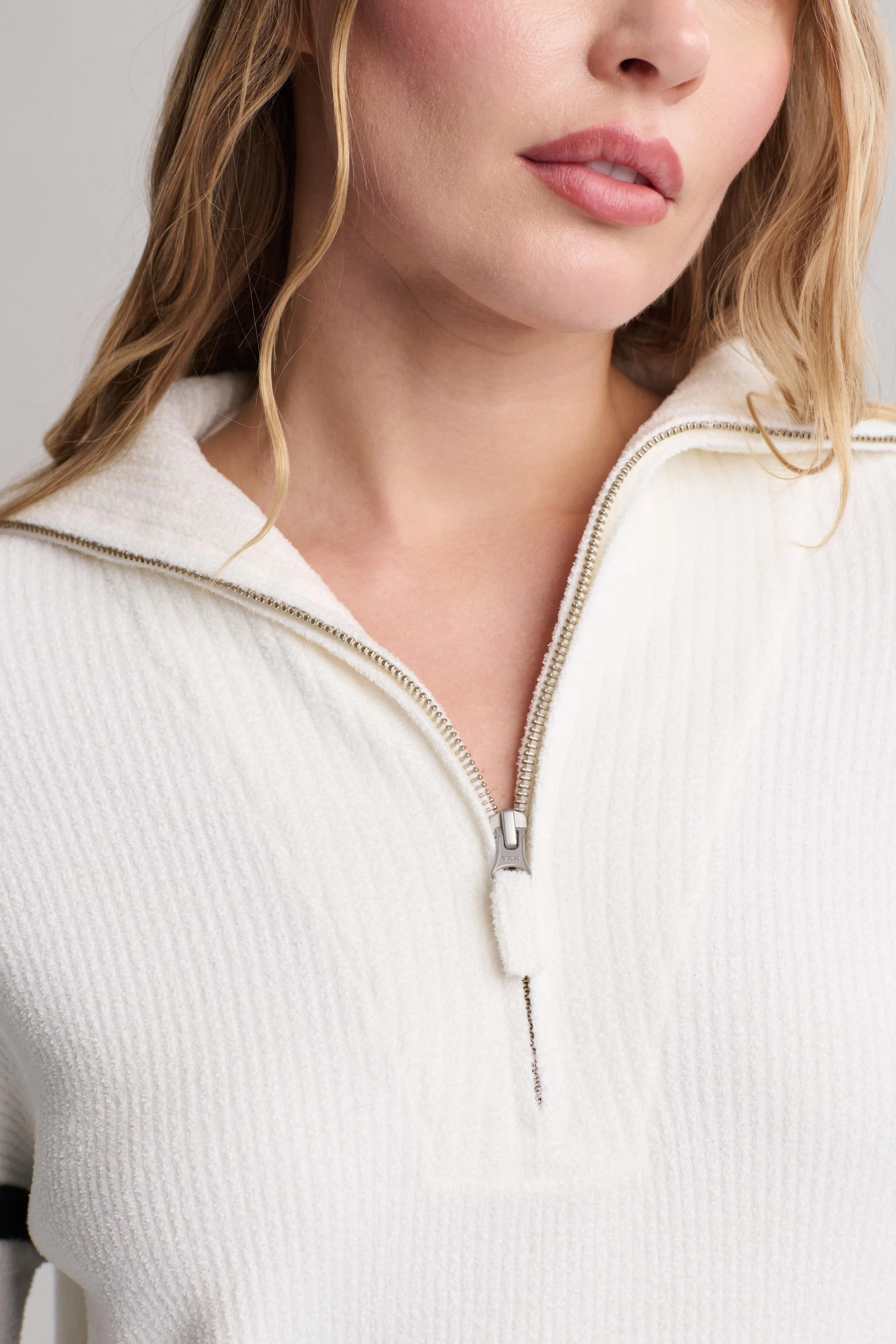 CozyChic Ultra Lite® Side Stripe Half Zip Pullover - Image 4