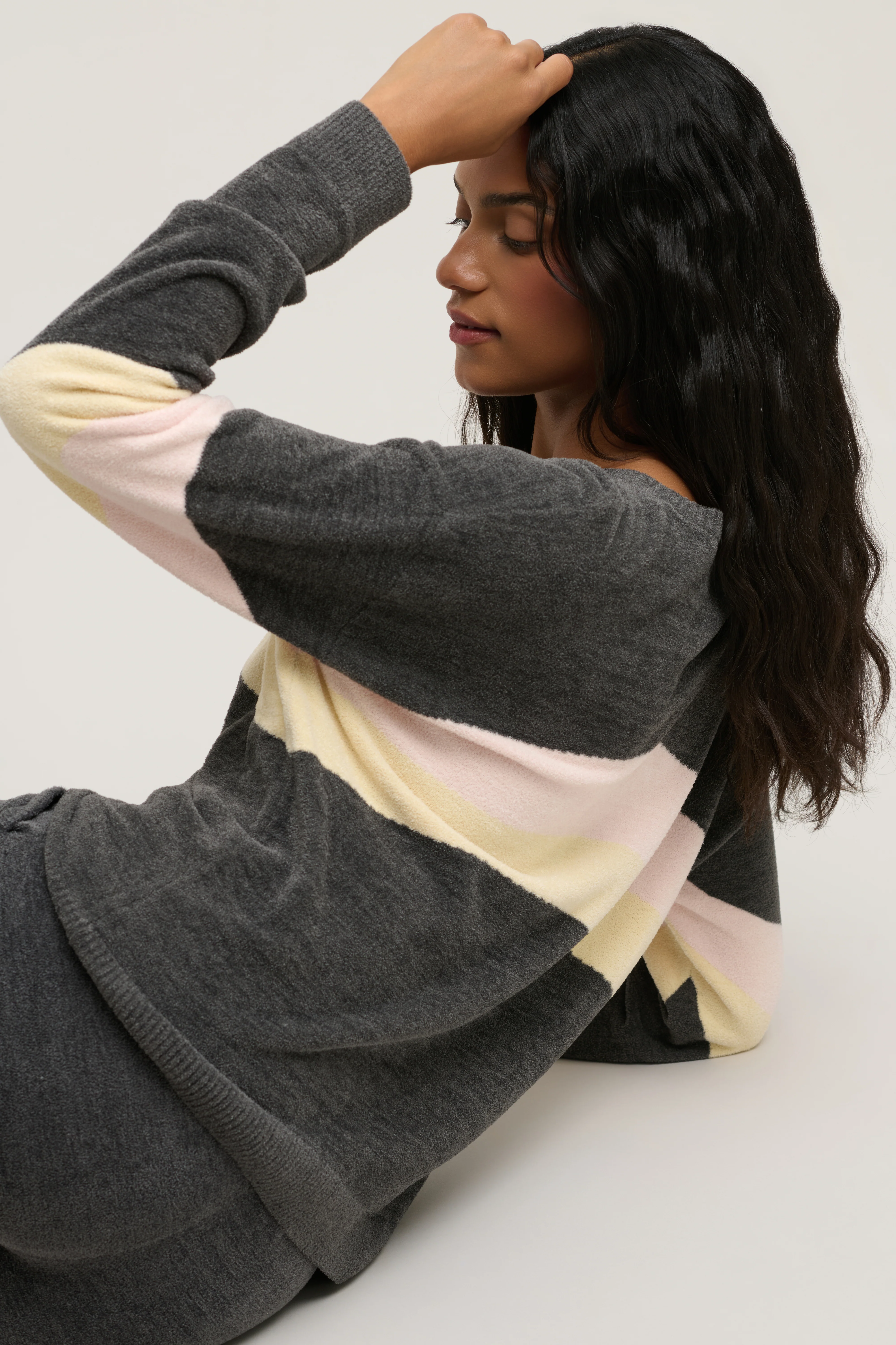 CozyChic Ultra Lite® Wavy Colorblock Pullover - Image 4