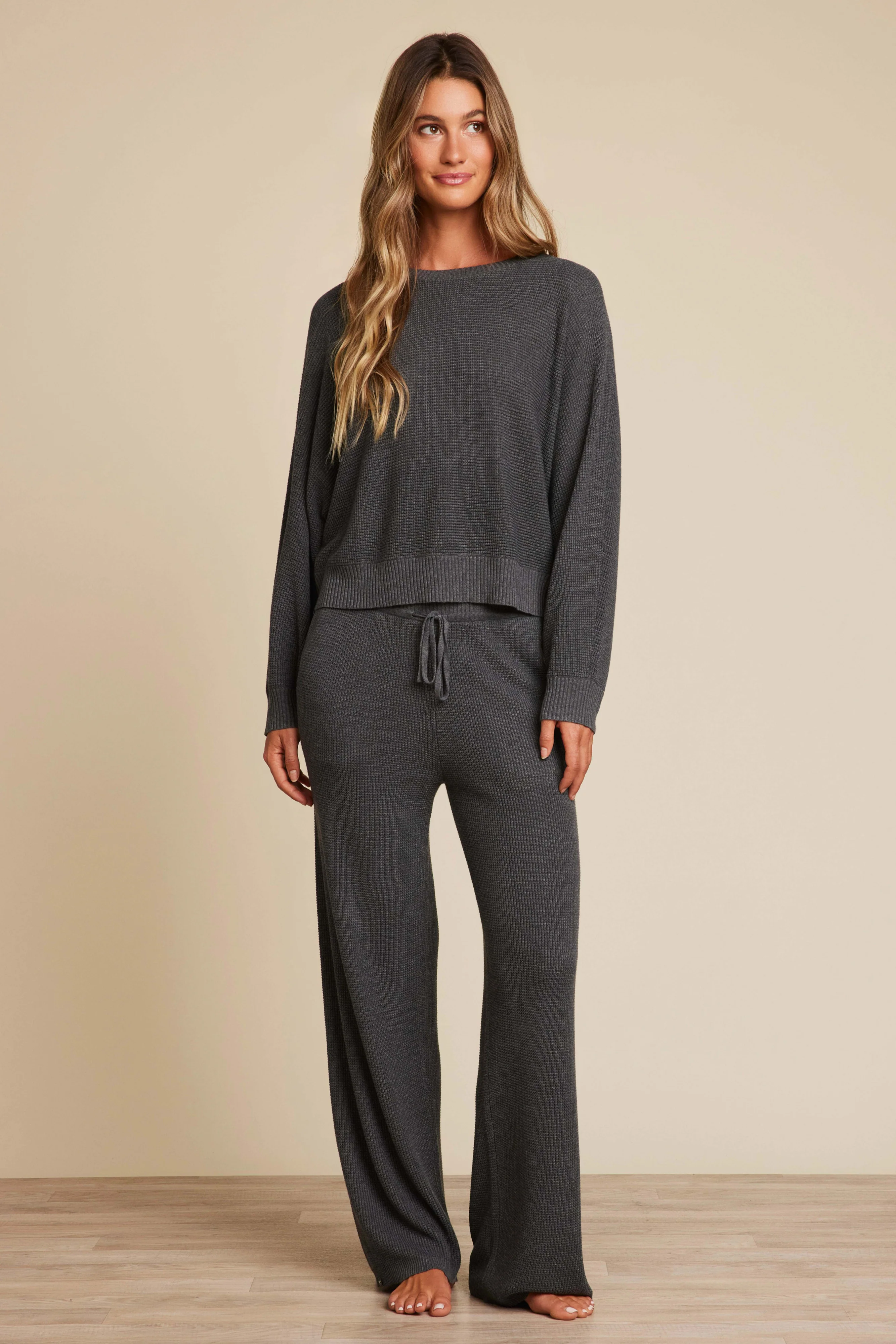 Luxeblend Waffle Knit Pullover