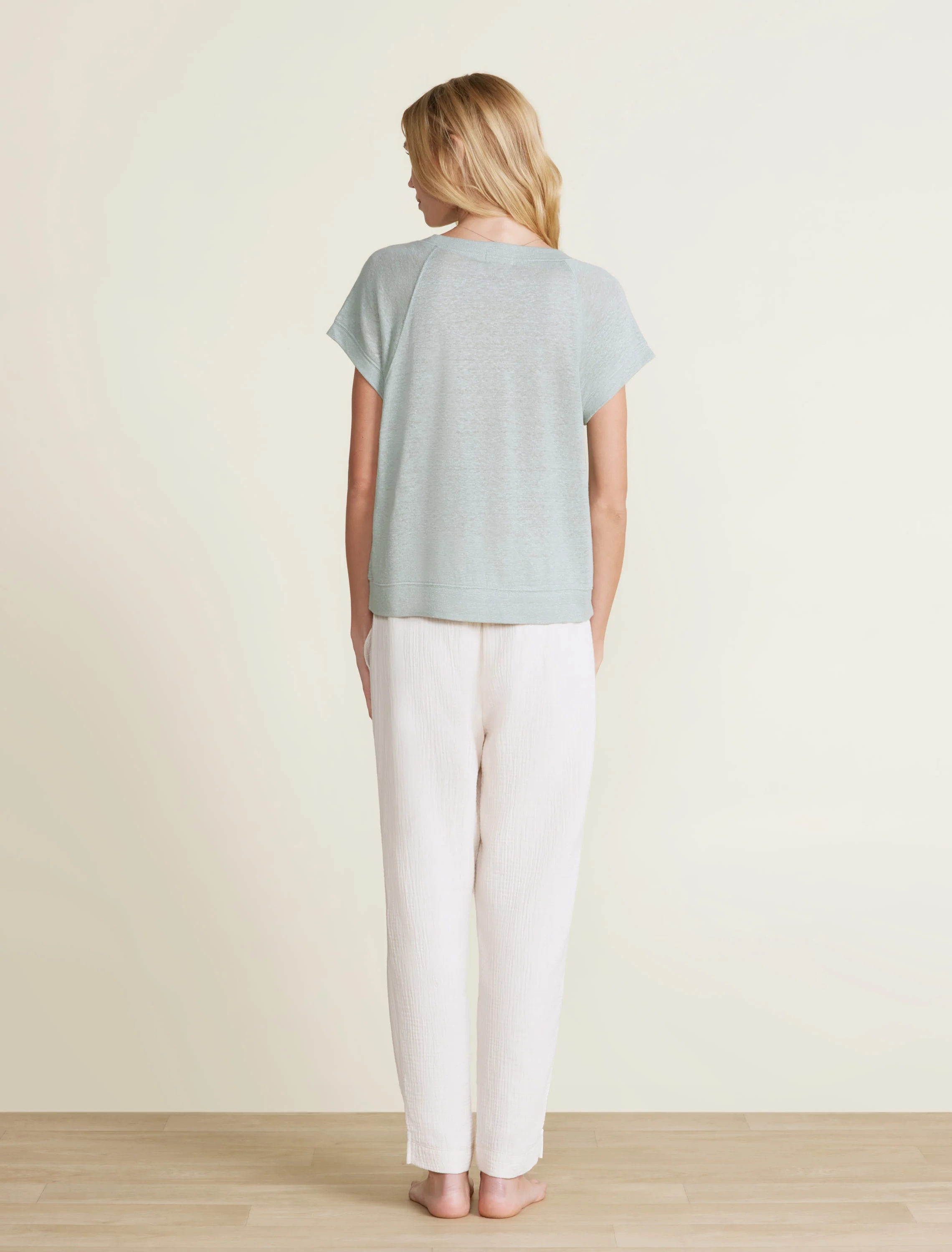 Malibu Collection® Linen Raglan Tee - Image 3