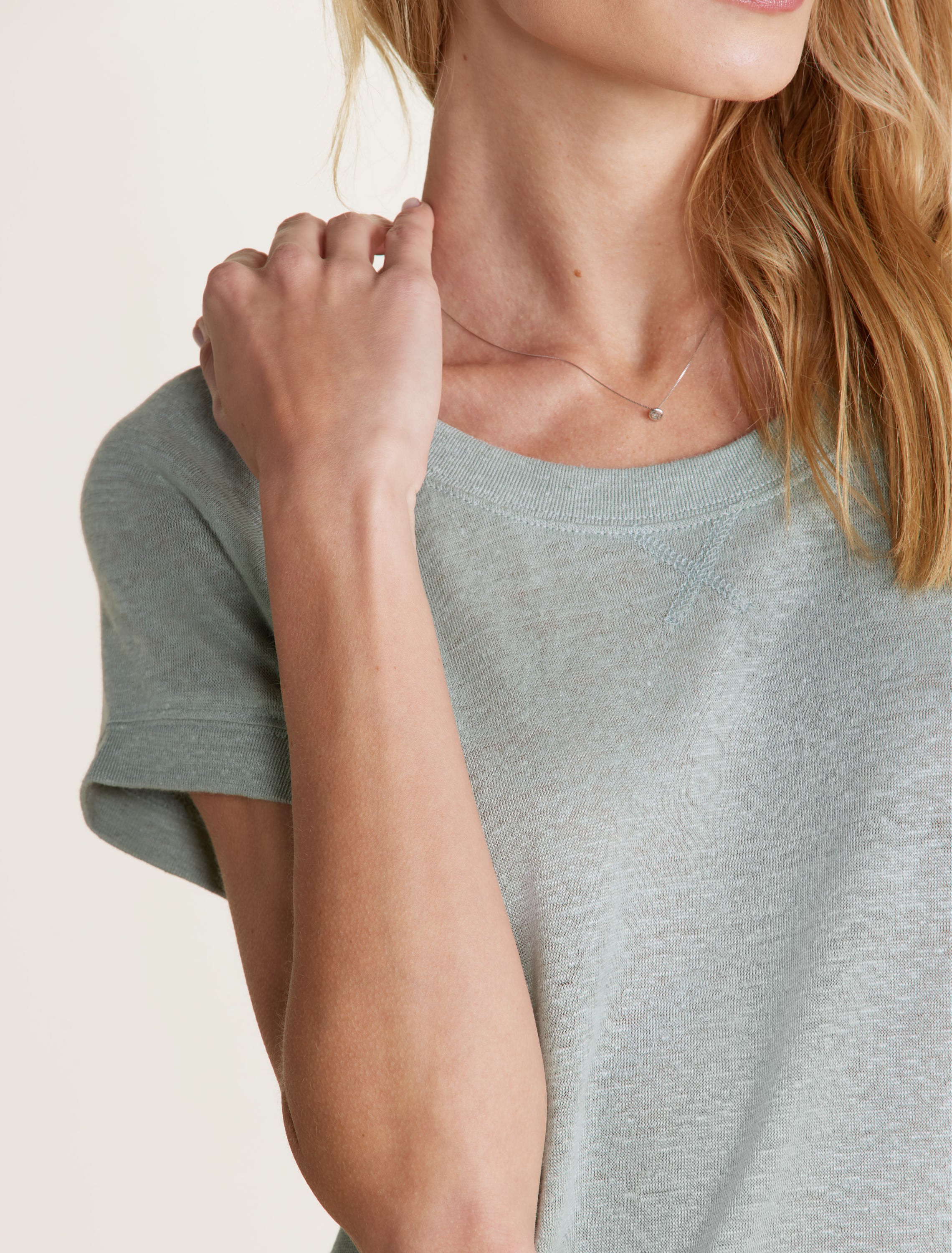 Malibu Collection® Linen Raglan Tee - Image 4