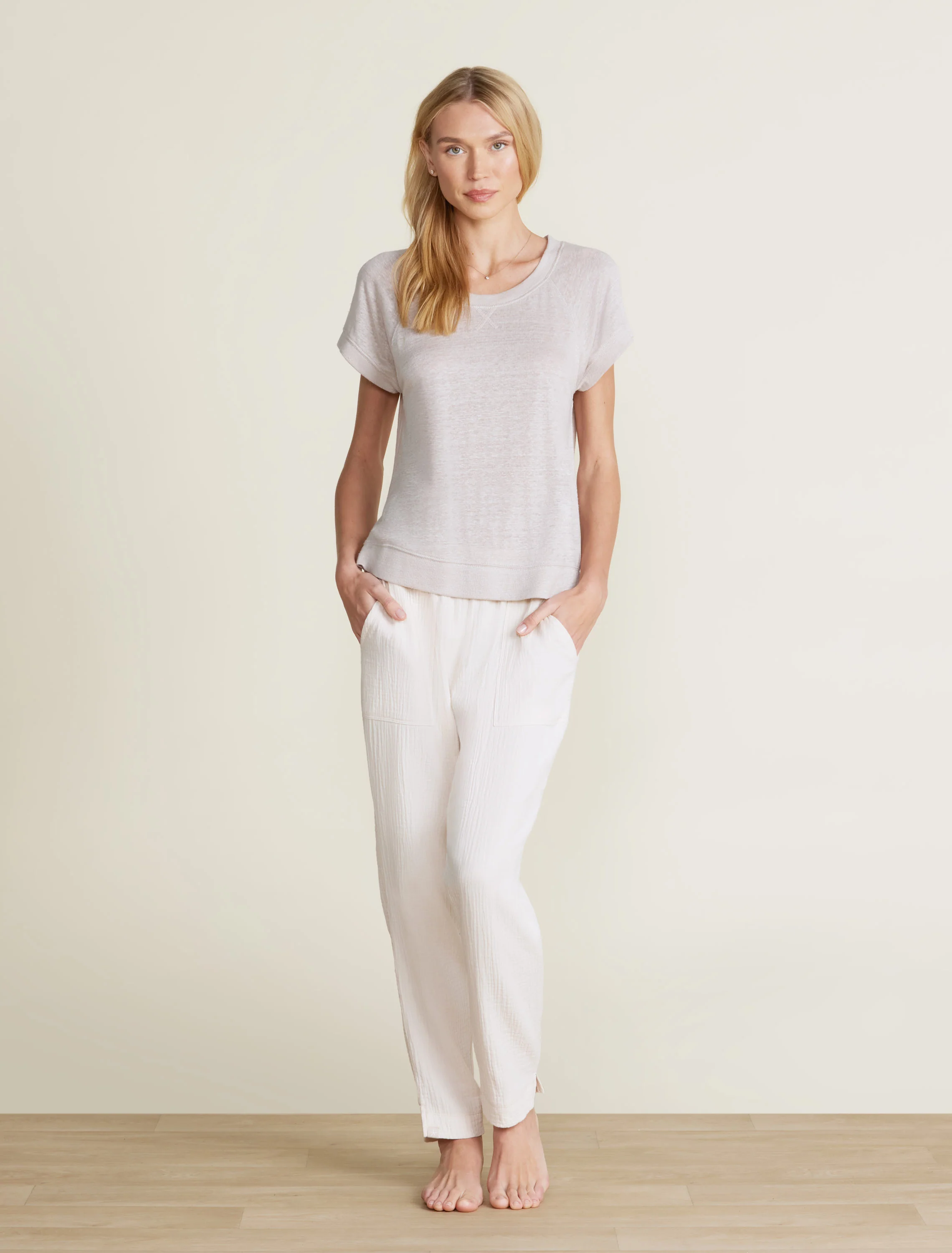 Malibu Collection® Linen Raglan Tee - Image 5