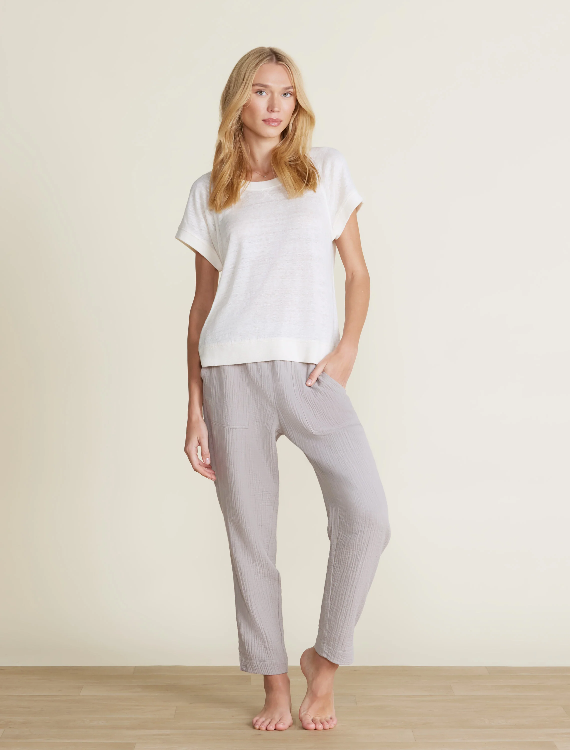 Malibu Collection® Linen Raglan Tee - Image 9