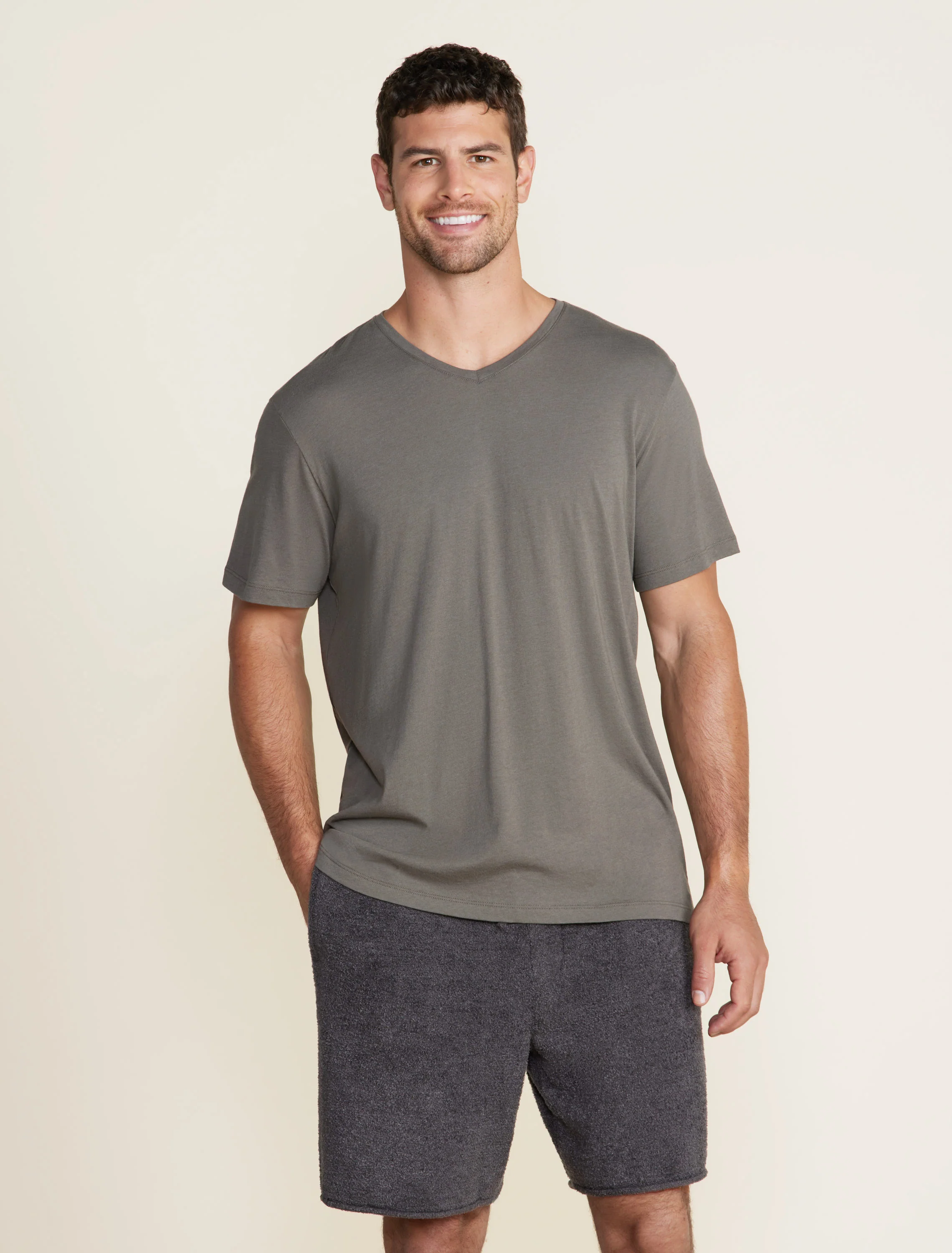 Malibu Collection® Cotton Modal V-Neck Basic Tee - Image 11