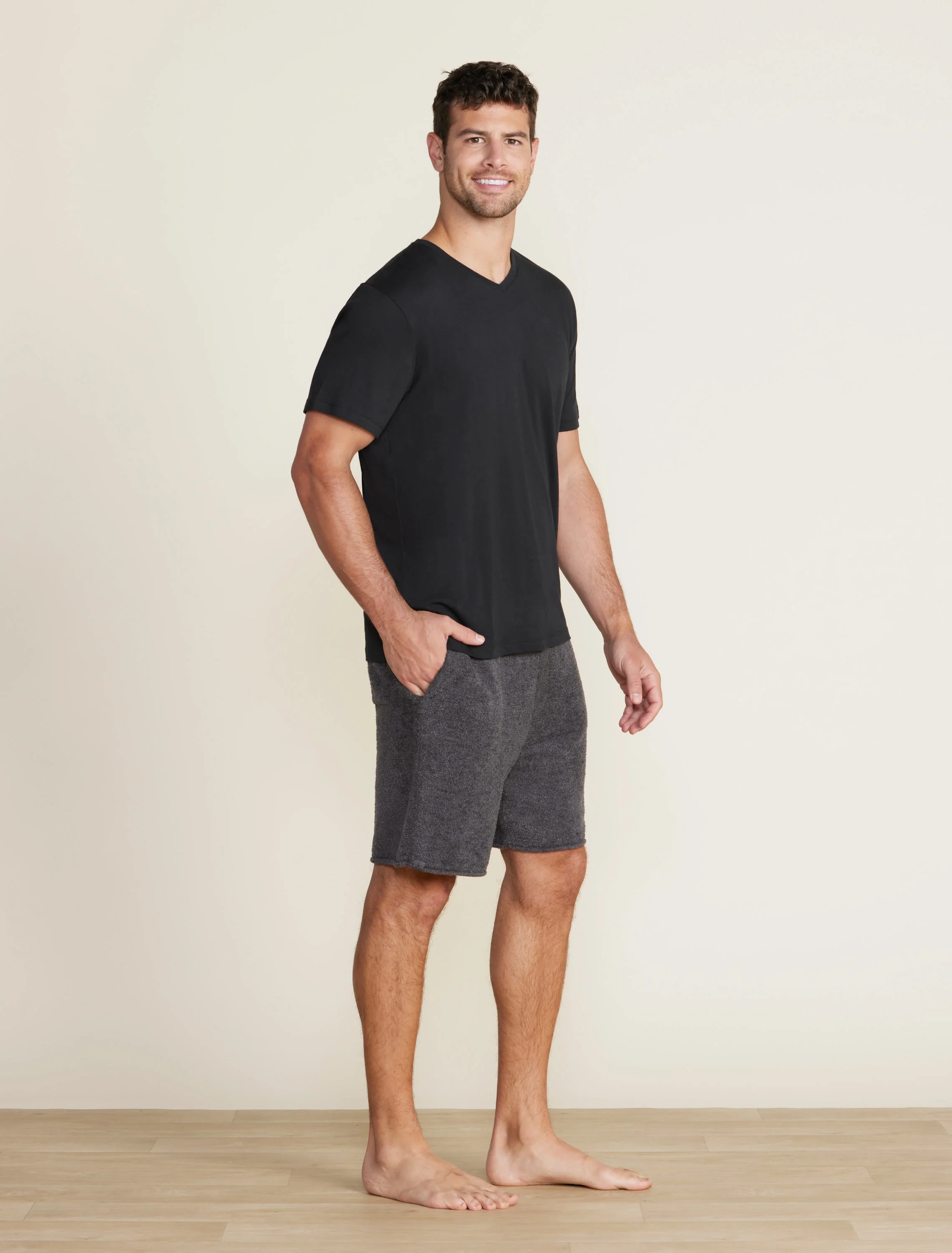 Malibu Collection® Cotton Modal V-Neck Basic Tee - Image 2