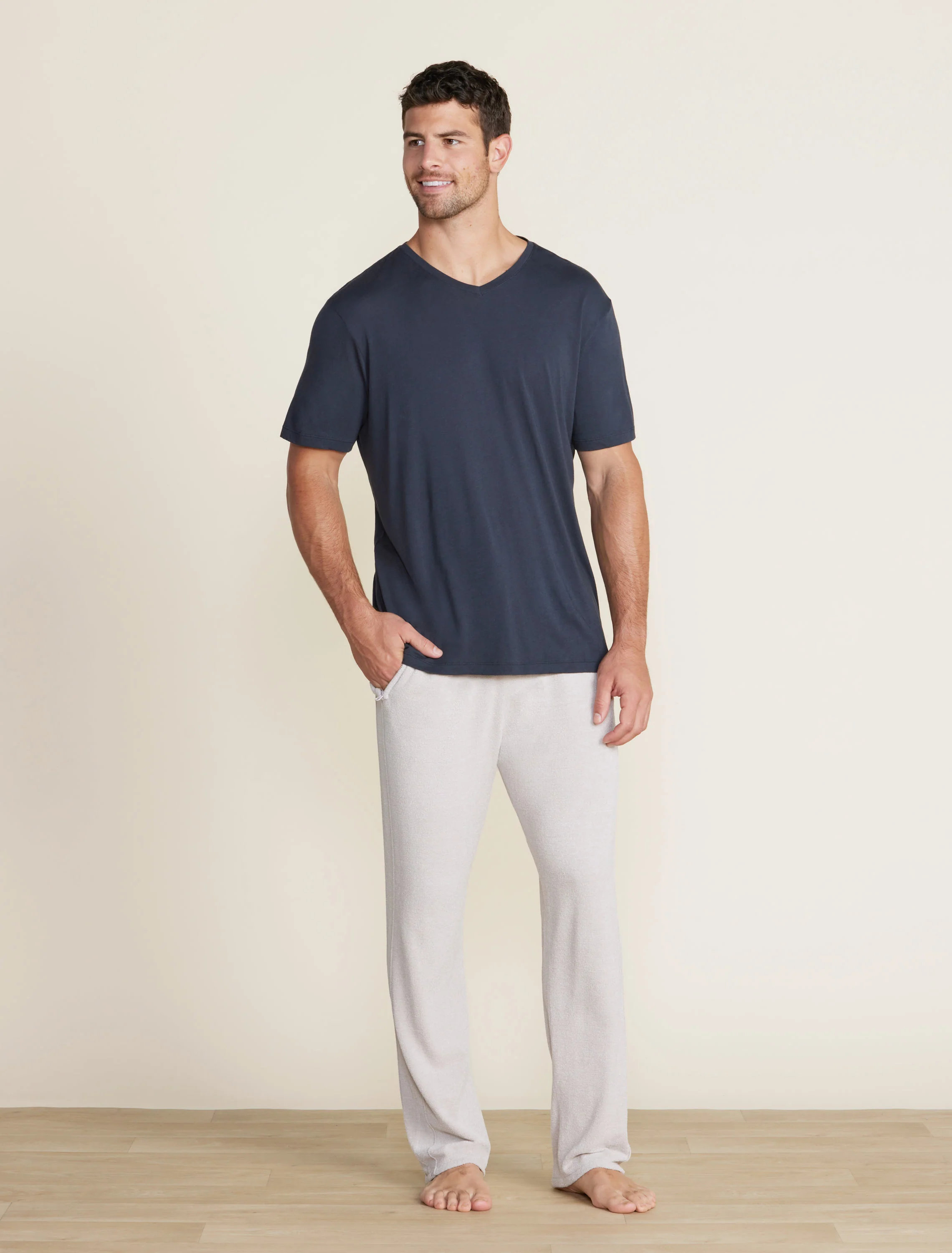 Malibu Collection® Cotton Modal V-Neck Basic Tee - Image 5
