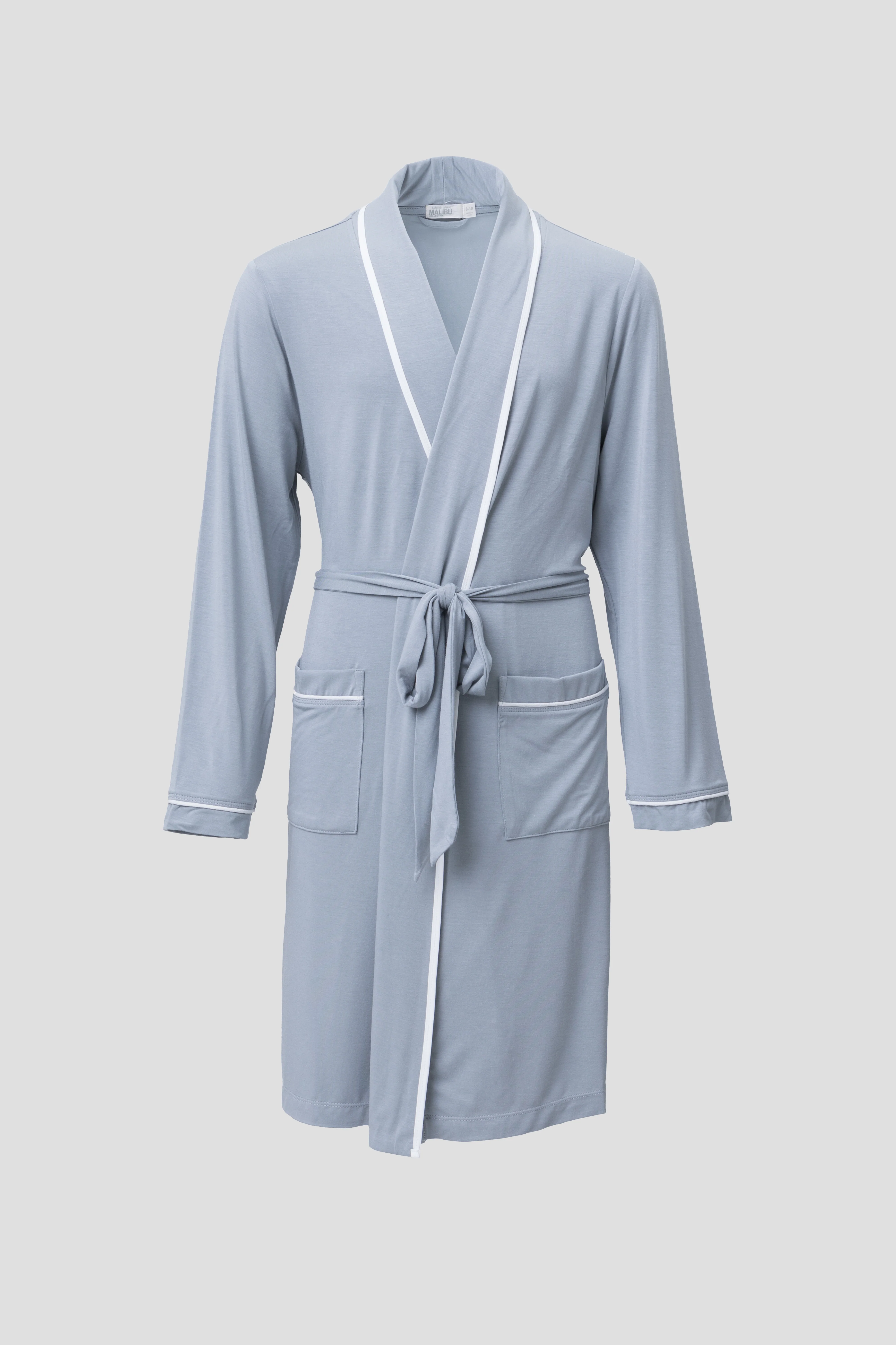 Malibu Collection® Youth Soft Jersey Piped Robe - Image 3
