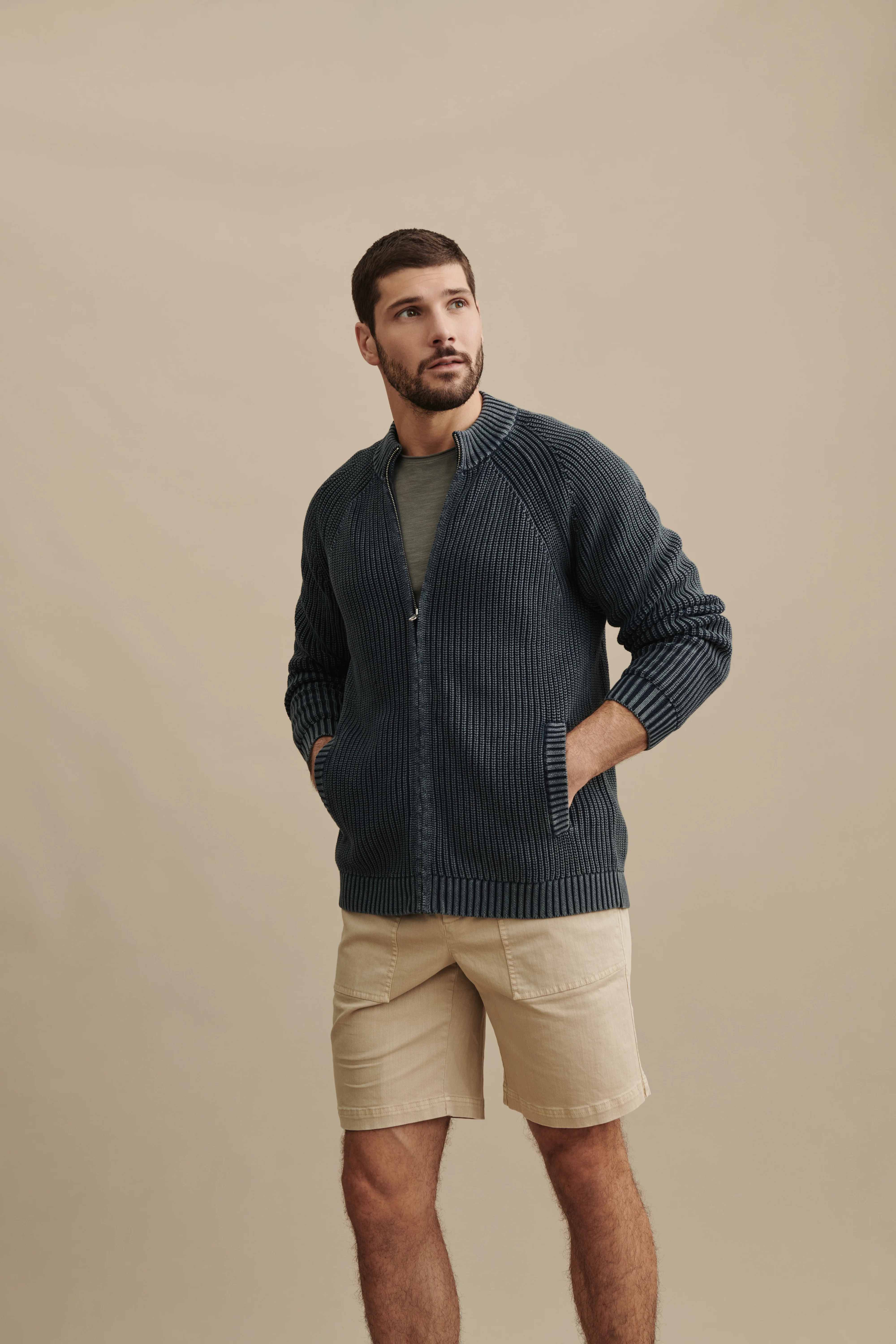 Sunbleach Zip Up Cardigan - Image 5