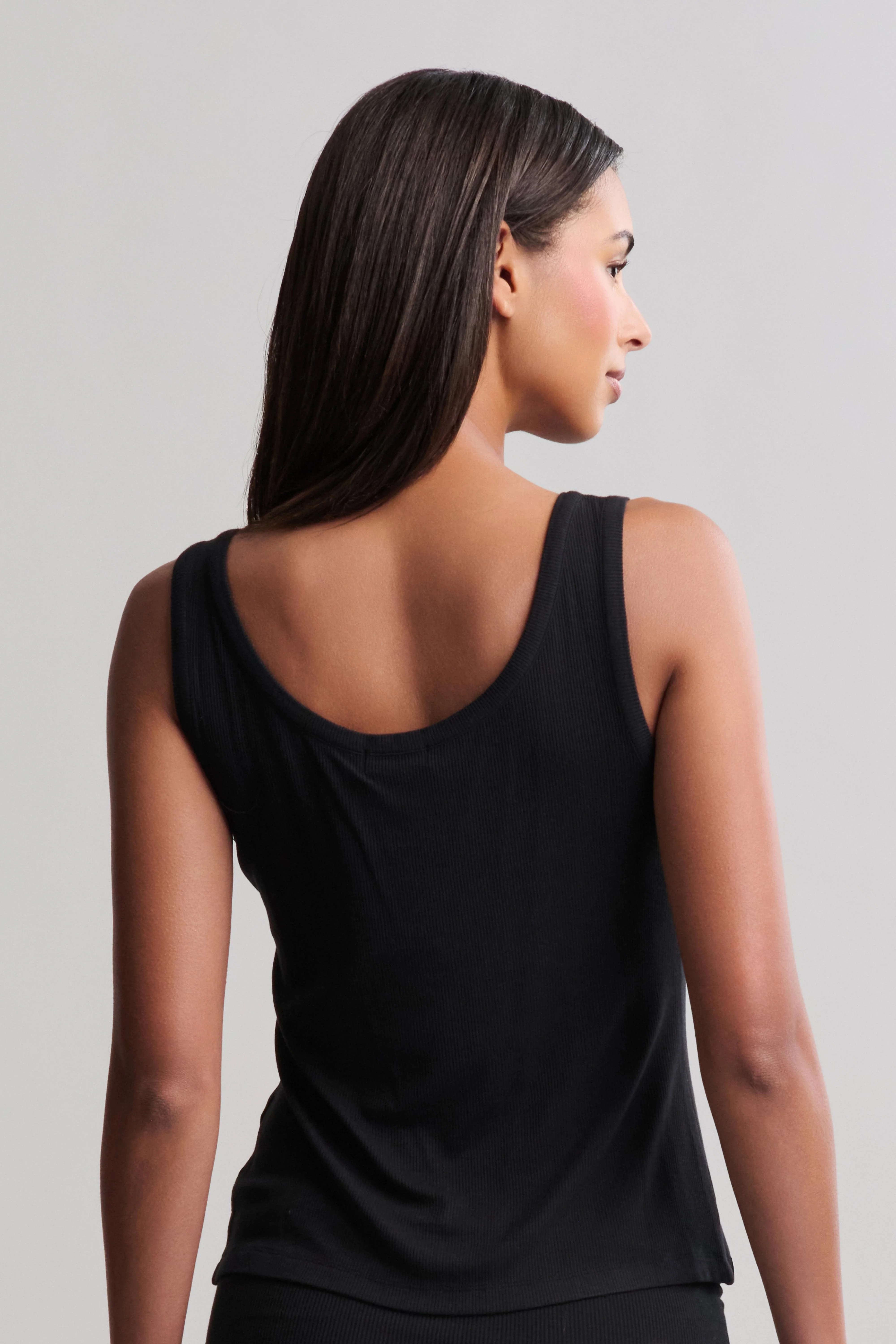 Ultra Soft Rib Button Front Cami - Image 3